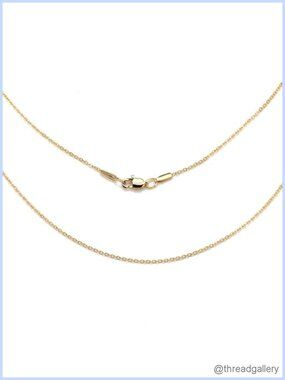 1.2mm Titanium Steel Cable Chain Necklace 20in Lobster Clasp